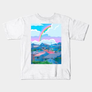 Rainbow town Kids T-Shirt